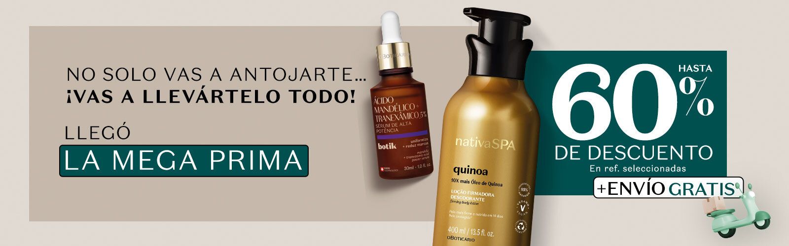 60% dcto en productos de belleza