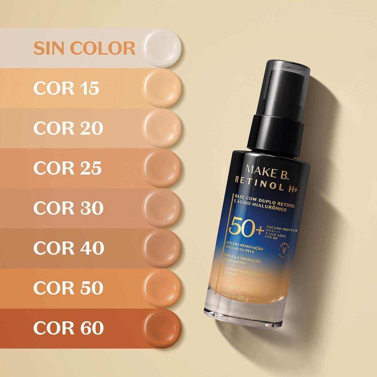 compra en línea Base Liquida Retinol 50+