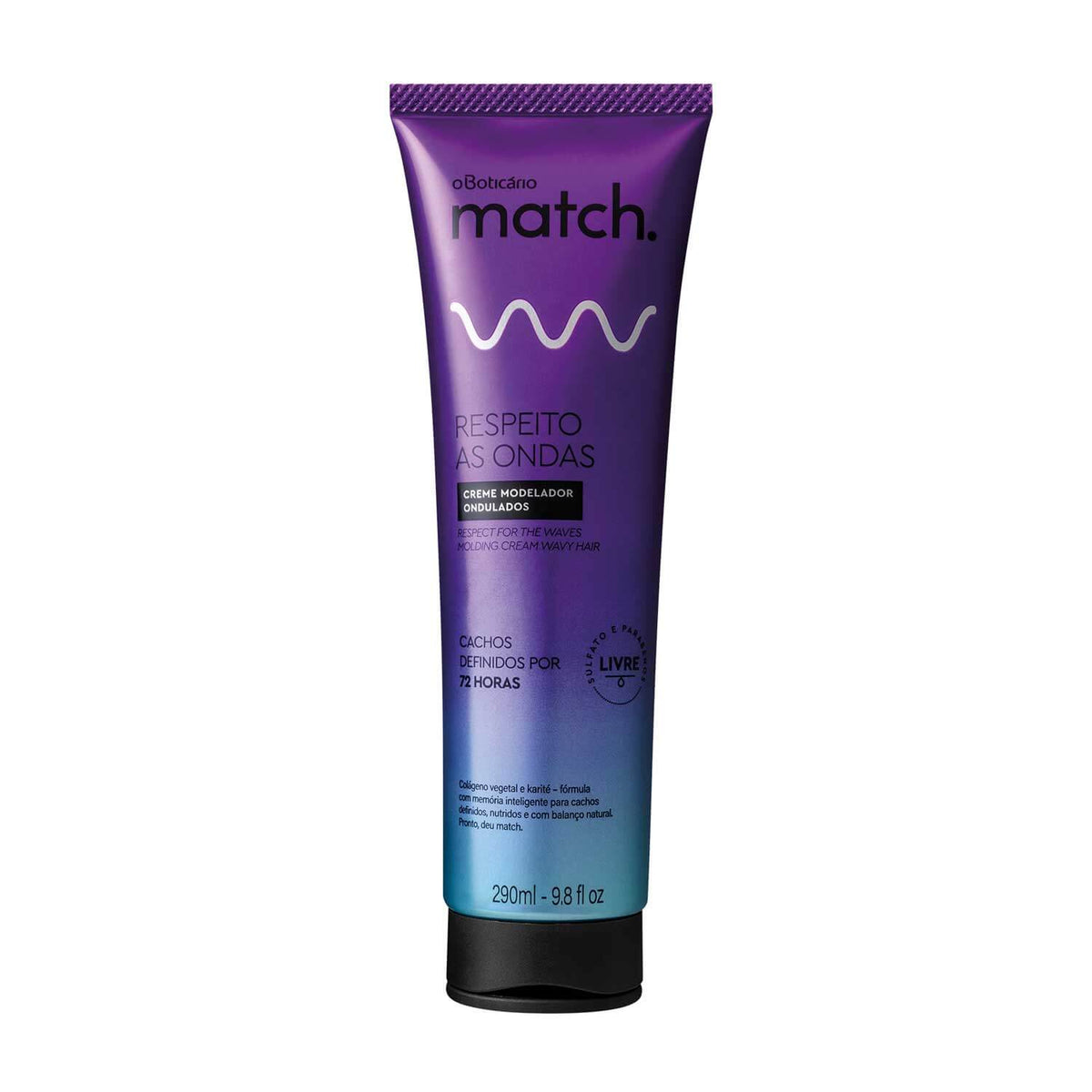 CREMA PARA PEINAR  RESPETO A LOS RIZOS ONDULADOS 290ML V2 MATCH