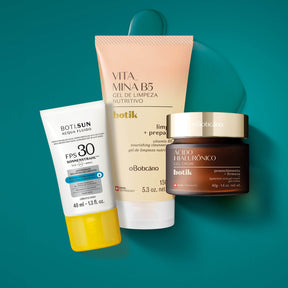 Combo Botik duo gel crema acido hialuronico + gel de limpieza+ protector solar fps 30 en Oboticário Colombia