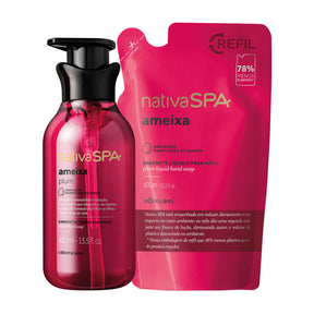 Combo de Jabón 400ML + Refil jabón liquido 400ML ameixa NSPA en Oboticário Colombia