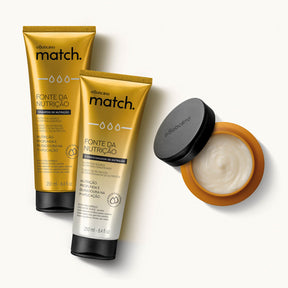Combo Shampoo + Acondicionador + Mascara capilar fuente de nutrición Match en Oboticário Colombia