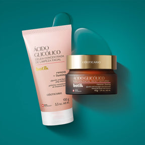 Combo Botik mascara facial nocturna + Gelatina de limpieza facial acido glicólico en Oboticário Colombia