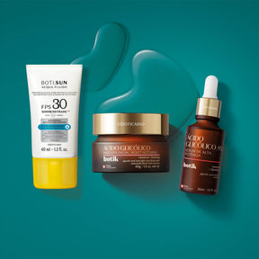 Combo Botik Mascara facial nocturna + Serum acido glicólico + protector solar fps 30 en Oboticário Colombia