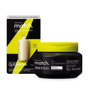 Combo Match SOS Cauterizacion Máscara Capilar 250g + Sérum Concentrado de Keratina