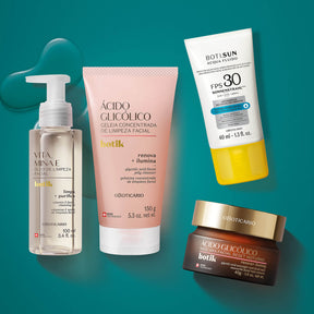 Combo Botik: Óleo de Limpeza 100ml + Gelatina Concentrada de Limpeza 150g + Máscara Facial Noturna 40g + protector solar fps 30 en Oboticário Colombia