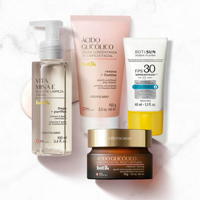 Combo Botik: Óleo de Limpeza 100ml + Gelatina Concentrada de Limpeza 150g + Máscara Facial Noturna 40g + protector solar fps 30 en Oboticário Colombia