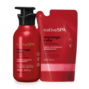 COMBO NSPA LOCION + REFIL 400 ML MORANGO RUBY en Oboticário Colombia