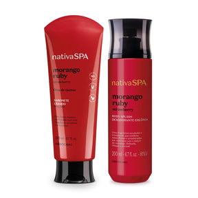 COMBO NSPA BODY SPLASH  + JABON LIQUIDO 200 MORANGO RUBY en Oboticário Colombia