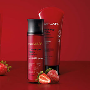 COMBO NSPA BODY SPLASH  + JABON LIQUIDO 200 MORANGO RUBY en Oboticário Colombia