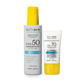 Combo Boti.Sun: Spray Protector Solar Corporal FPS 50 180ml + Protector Solar Facial FPS 70 40ml en Oboticário Colombia