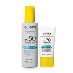 Combo Boti.Sun: Spray Protector Solar Corporal FPS 50 180ml + Protector Solar Facial FPS 70 40ml