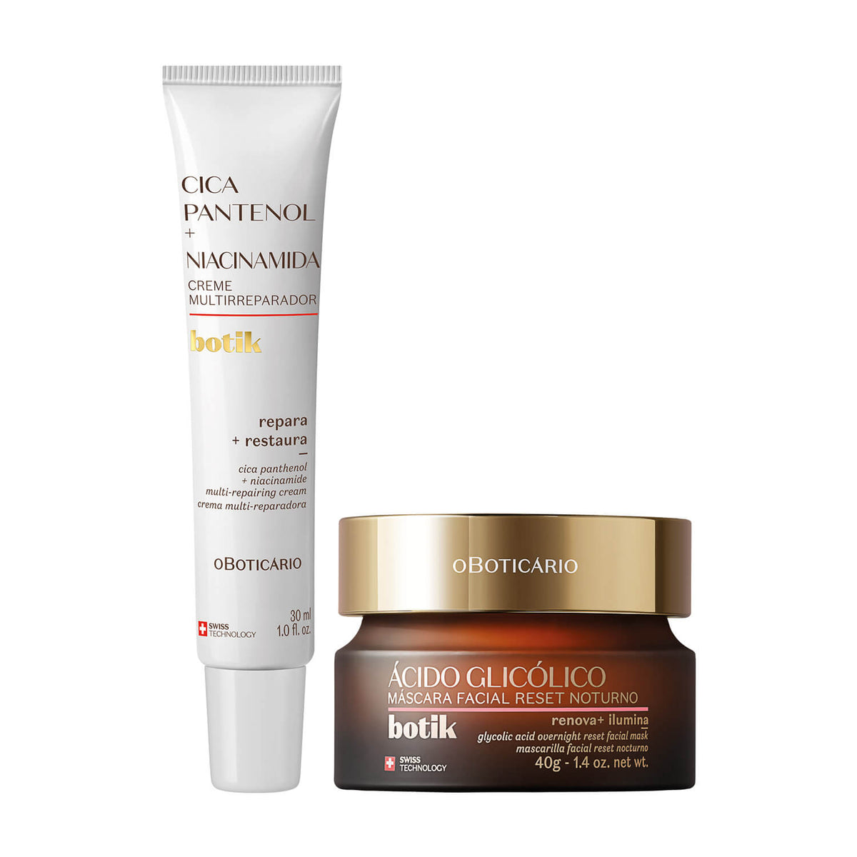 BOTIK COMBO MASCARA FACIAL NOCTURNA + CREMA REPARADORA CICA PANTENOL A