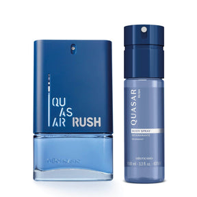 Kit de regalo para el cuidado masculino perfume + desodorante Quasar