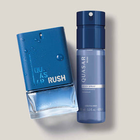 Kit de regalo para el cuidado masculino perfume + desodorante Quasar