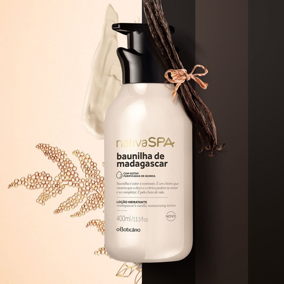 Loción Hidratante Corporal Vainilla De Madagascar 400Ml Nativa SPA
