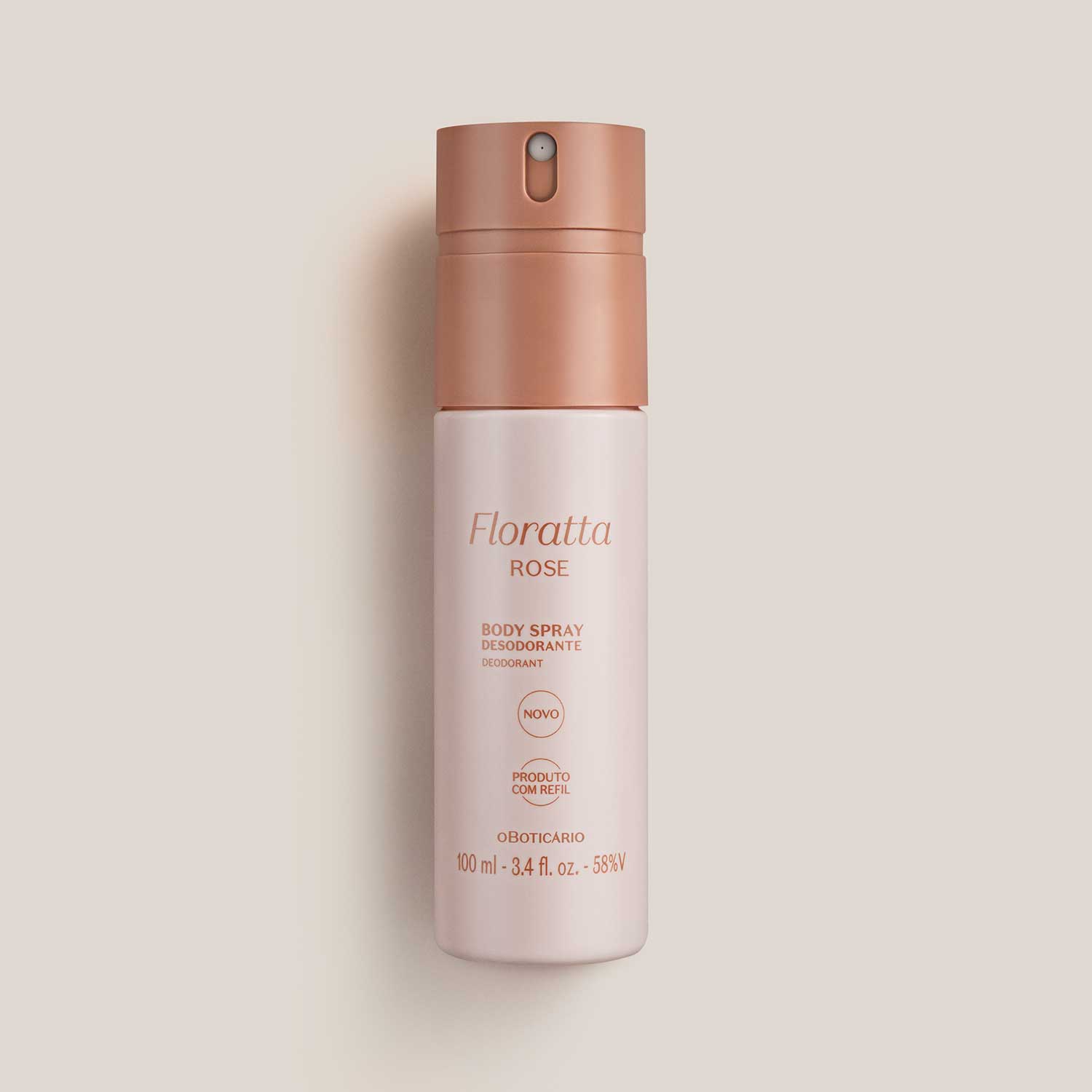 FLORATTA DESODORANTE BODY SPRAY ROSE 100ML V8 en Oboticário Colombia