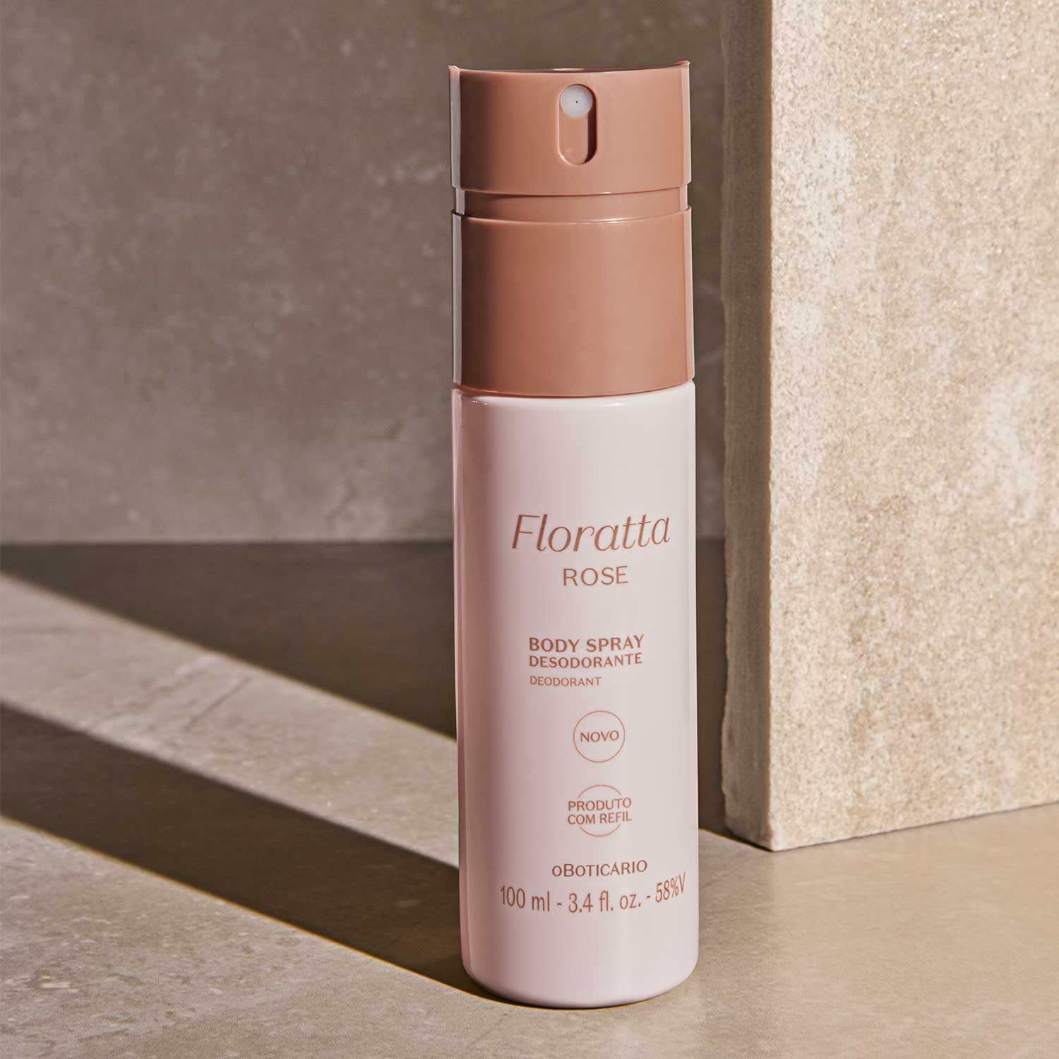 FLORATTA DESODORANTE BODY SPRAY ROSE 100ML V8 en Oboticário Colombia