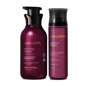 Kit de cuidado corporal Loción corporal + body splash ciruela negra