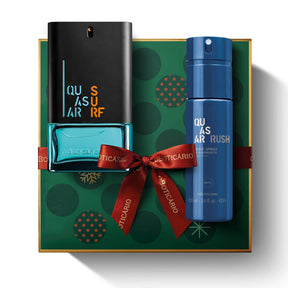 Kit de regalo de belleza de hombre perfume Quasar y desodorante