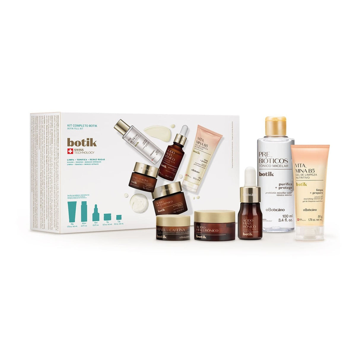 Kit de cuidado facial de alta potencia - Ácido Hialurónico, 10ml.
