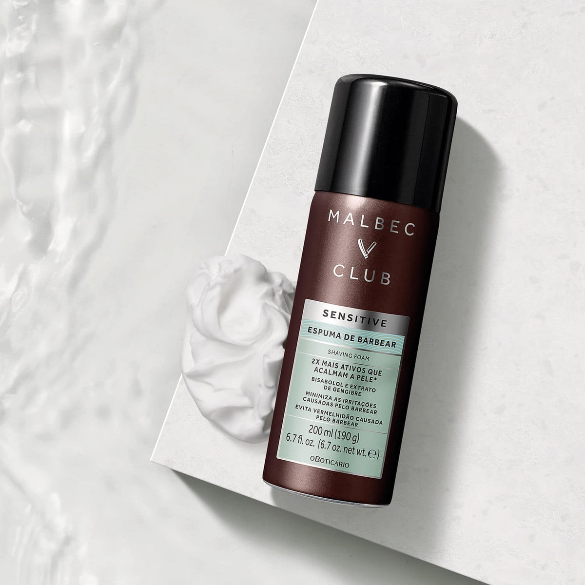 Espuma para afeitar masculina