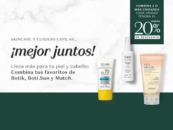 20% dcto en productos para el cuidado facial
