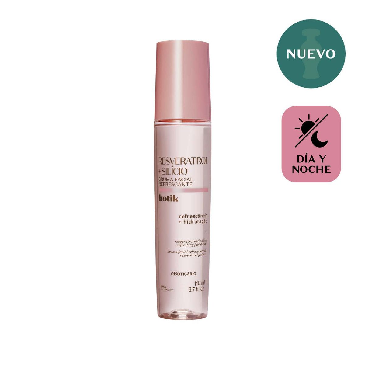 Bruma facial refrescante con resveratrol