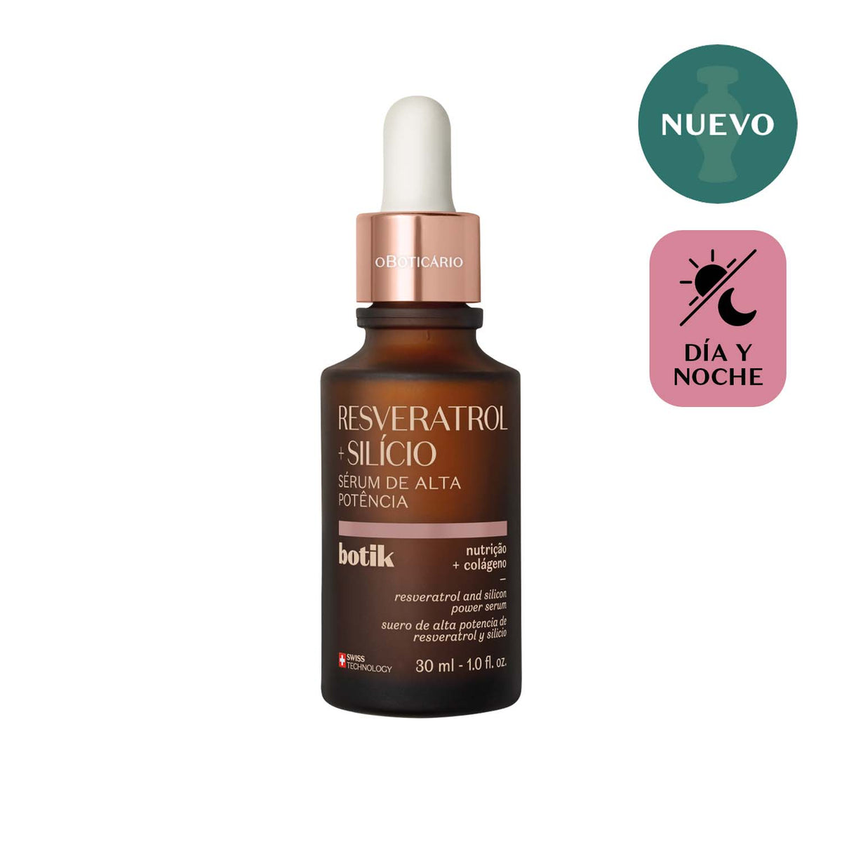 Suero de alta potencia de resveratrol y silicio