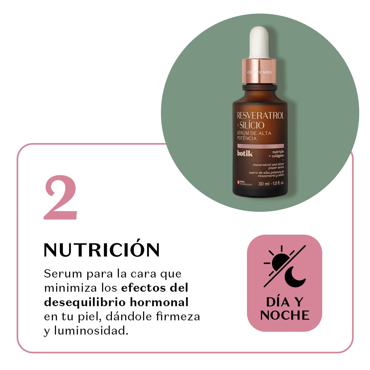 serum facial con resveratrol + silicio