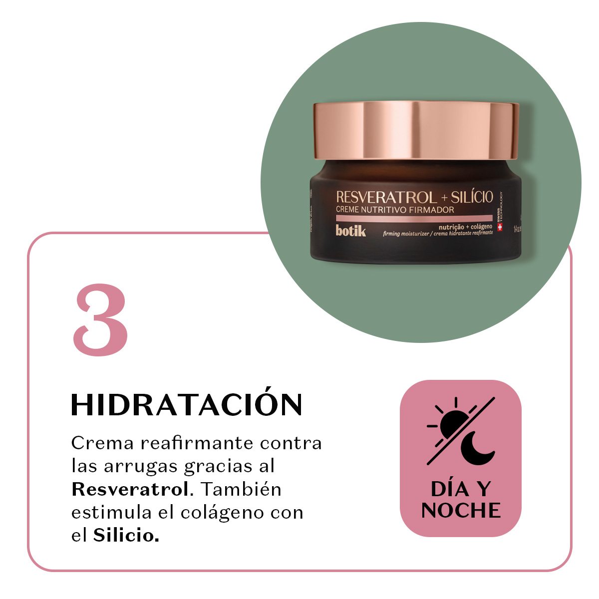 crema nutritiva con resveratrol + silicio