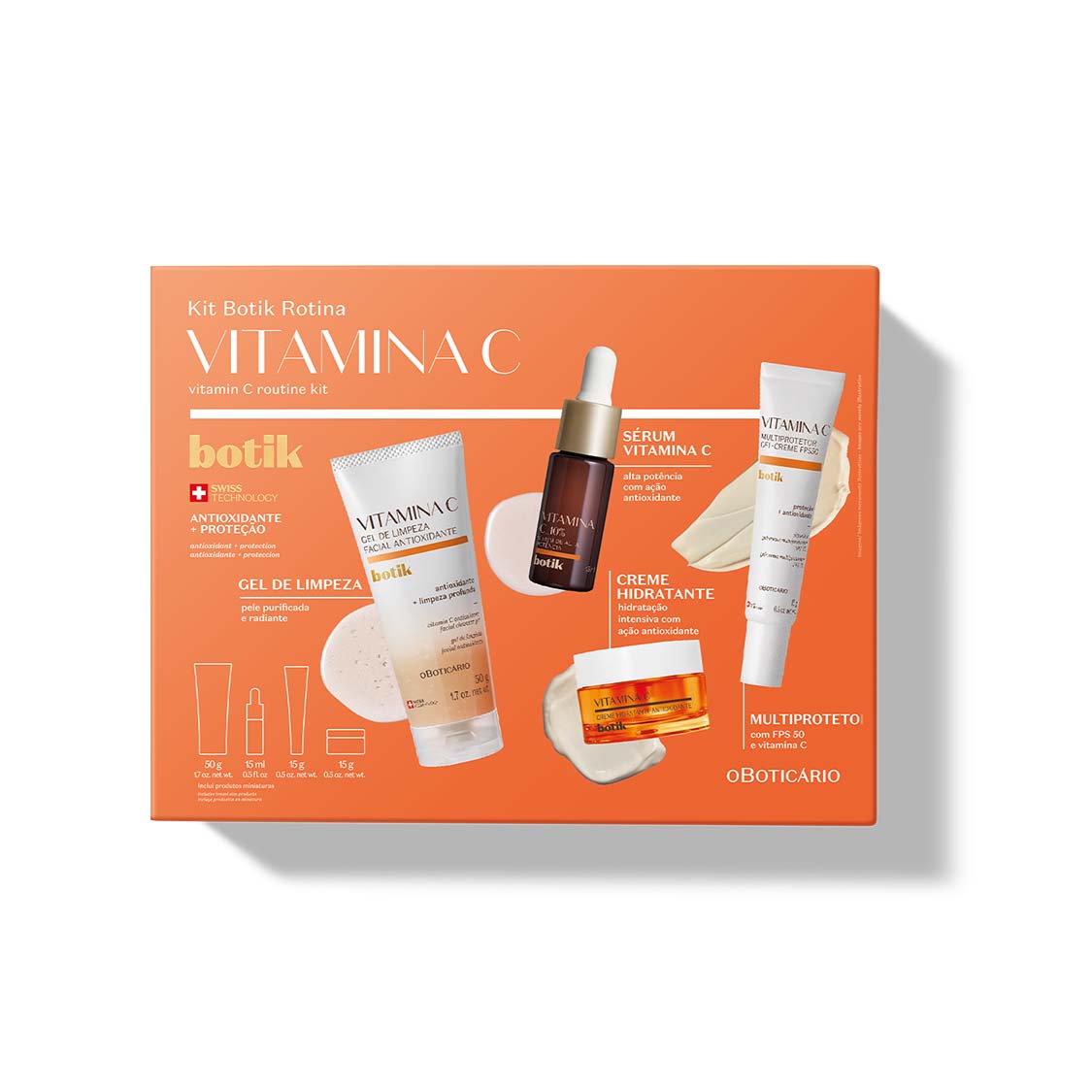 Kit viajero de cuidado facial con vitamina c