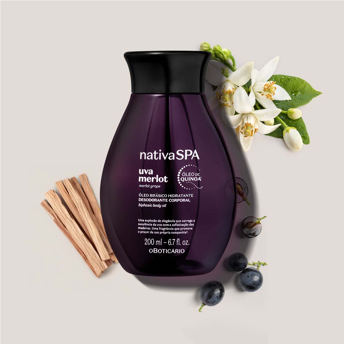 compra Óleo hidratante corporal uva merlot