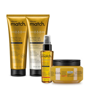 Combo Match:  Shampoo Fuente de Nutrición + Acondicionador Fuente de Nutrición + Mascarilla Capilar Fuente de Nutrición +Fuente de Nutrición Óleo Capilar. en Oboticário Colombia