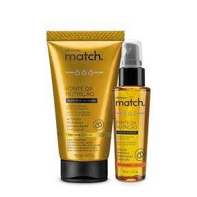 Combo Match crema para peinar+ Óleo capilar fuente de nutrición de cabello en Oboticário Colombia