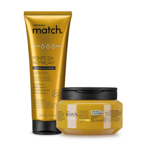 Combo Match Shampoo + Mascara capilar fuente de nutrición cabellos finos en Oboticário Colombia