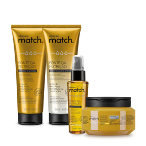 Combo Shampoo + Acondicionador + Mascara capilar + Óleo capilar Match en Oboticário Colombia