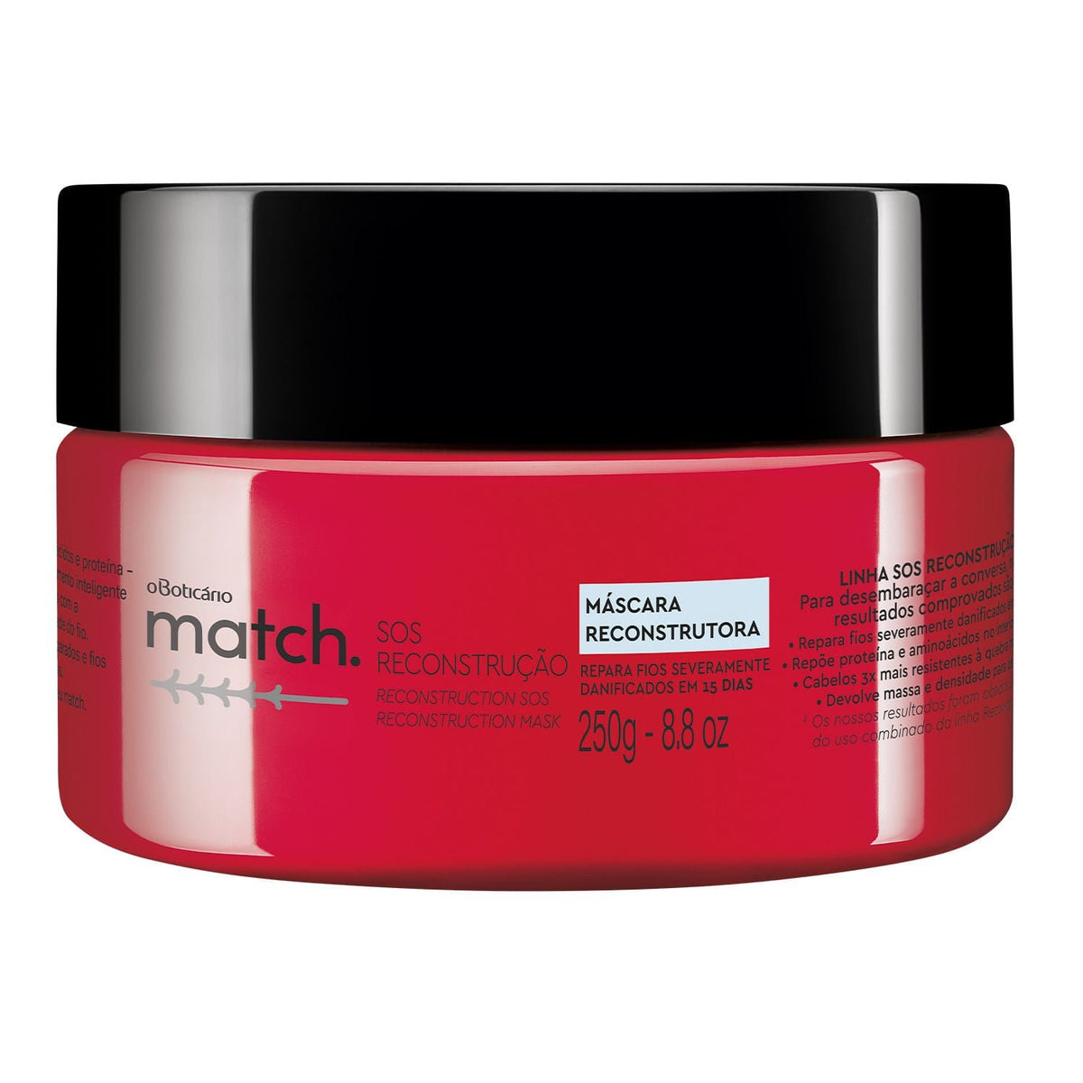 MATCH MASCARA CAPILAR SOS RECONSTRUCCION 250G