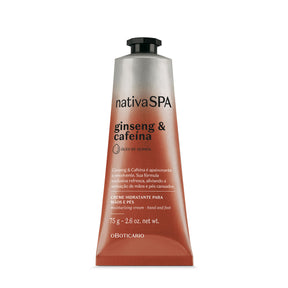 Crema Hidratante de Manos y Pies Ginseng y Cafeína 75G Nativa SPA en Oboticário Colombia
